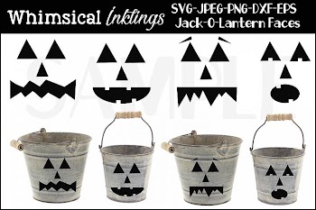 Jack O Lantern Faces SVG Set