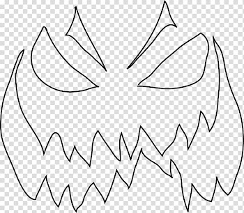 Jack-o'-lantern Halloween Face , Halloween transparent background PNG clipart