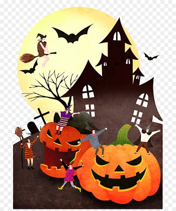 Jack-o-lantern Halloween Illustration - Halloween illustration 