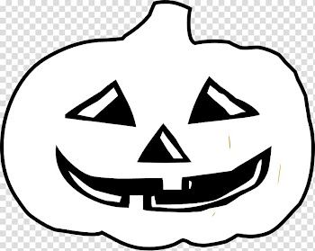 Jack-o'-lantern Halloween Pumpkin Black and white , Halloween transparent background PNG clipart