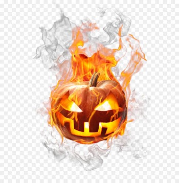 Jack-o'-lantern Halloween Pumpkin Flame - Burning pumpkin 