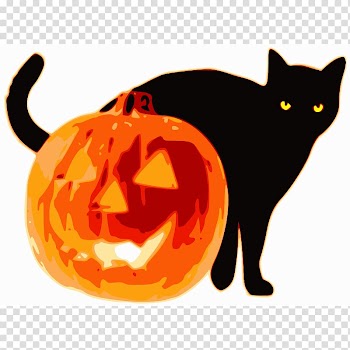 Jack-o-lantern Halloween Pumpkin , Halloween Cat Pics transparent background PNG clipart