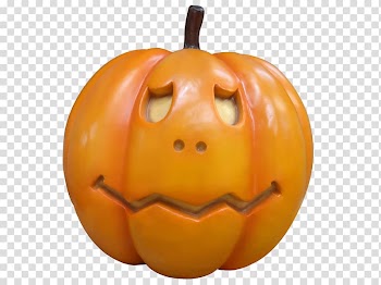 Jack-o'-lantern Pumpkin Winter squash Gourd Carving, pumpkin head transparent background PNG clipart
