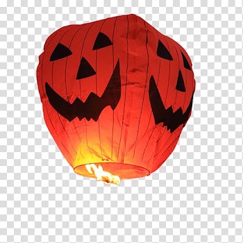 Jack-o'-lantern Sky lantern Paper lantern Halloween, Halloween transparent background PNG clipart