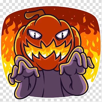 Jack-o'-lantern Sticker Halloween Telegram , Halloween transparent background PNG clipart