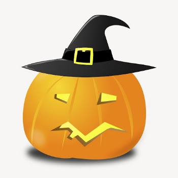 Jack o'lantern wearing witch hat | Free PSD - rawpixel