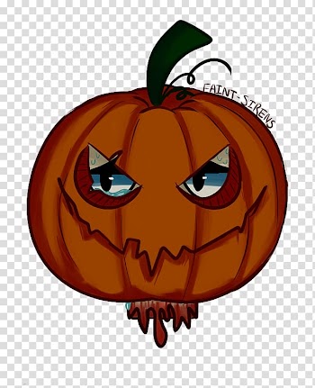 Jack-o'-lantern Winter squash Pumpkin Cucurbita maxima Calabaza, pumpkin head transparent background PNG clipart