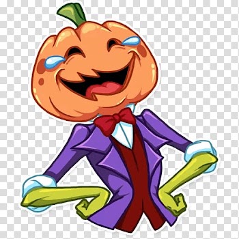 Jack Pumpkinhead Telegram Sticker , pumpkin head transparent background PNG clipart