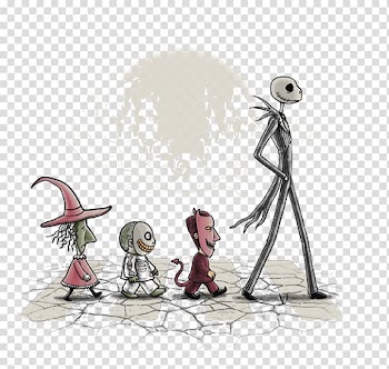 Jack Skellington Drawing Lock, Shock y Barrel T-shirt Lock, , and barrel, T-shirt transparent background PNG clipart