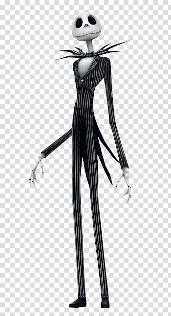 Jack Skellington ilustration, Kingdom Hearts: Chain of Memories The Nightmare Before Christmas: The Pumpkin King Jack Skellington Halloween Protagonist, life is strange transparent background PNG clipart