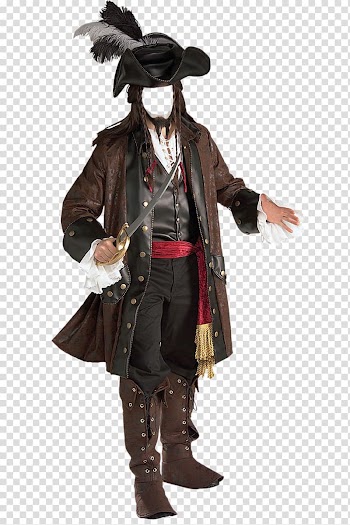 Jack Sparrow Halloween costume Piracy BuyCostumes.com, transparent background PNG clipart