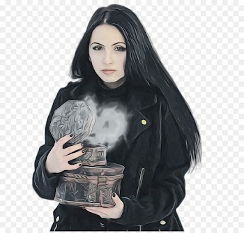 jacket outerwear leather black hair long hair