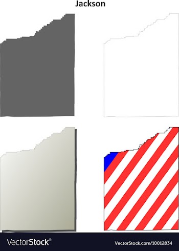 Jackson Map Icon Set vector image