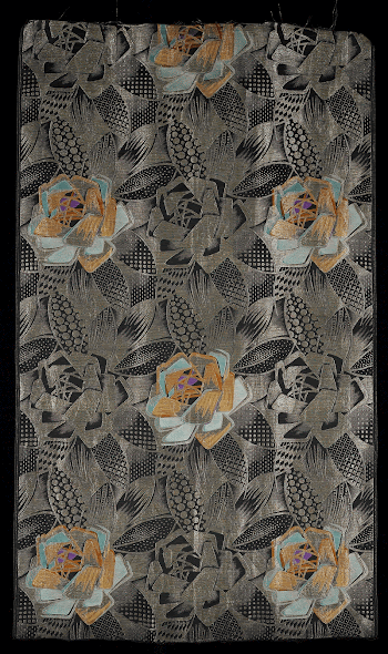 jacquard woven; gold on black | Free Photo - rawpixel