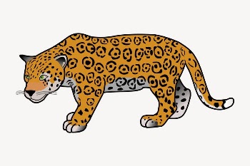 Jaguar tiger sticker, animal illustration | Free PSD - rawpixel
