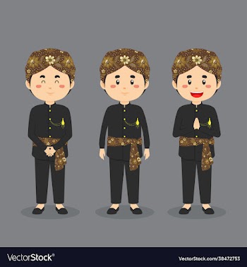 jakarta indonesian character with various