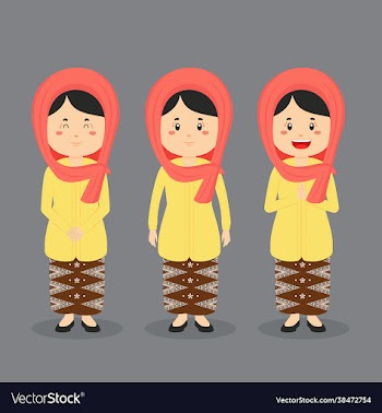 jakarta indonesian character with various