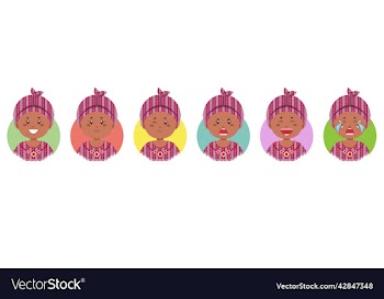 jamaica avatar with various expression
