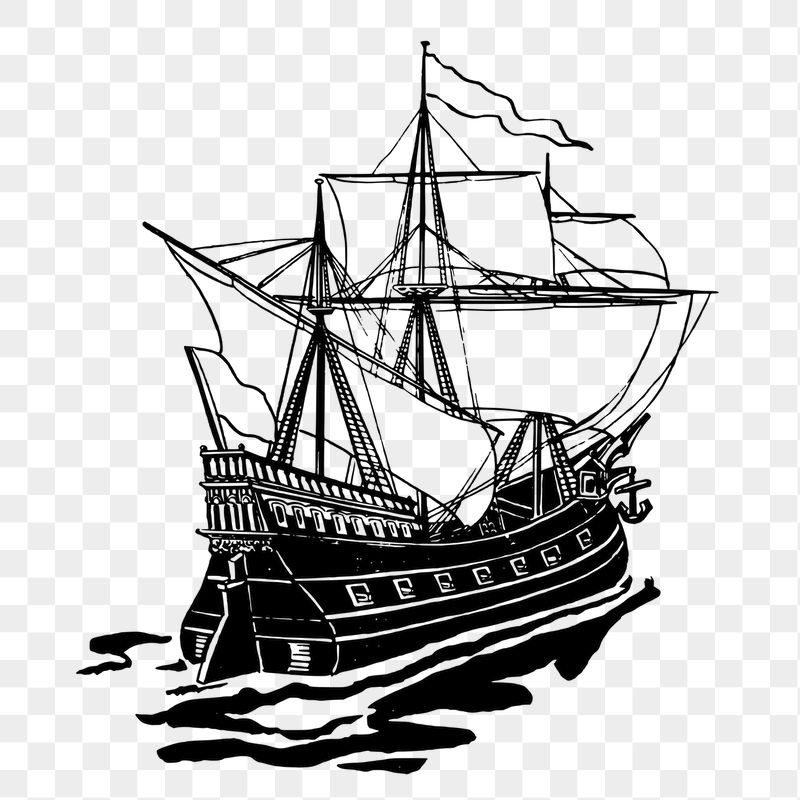 Jamestown ships png sticker illustration, | Free PNG - rawpixel