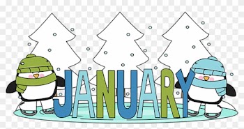 January Birthday Clipart - Month Of January Clipart