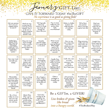 January Gift List: Ann Voskamp Printable | Home with a Twist