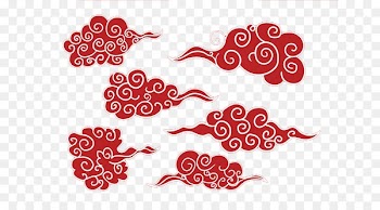 Japan Icon - Cartoon Japanese culture clouds icon 
