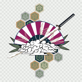 Japan Illustration - Vector Japan Kendo background 