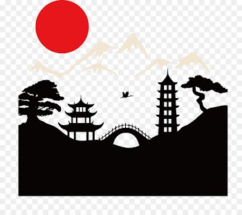 Japan Landscape painting - Japanese style illustration 