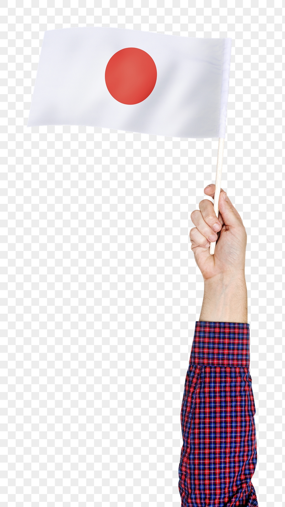 Japan's flag png in hand | Free PNG - rawpixel