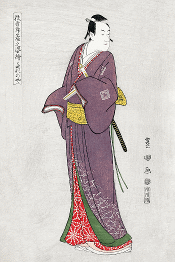 Japanese actor (1794) vintage woodblock | Free Photo Illustration - rawpixel