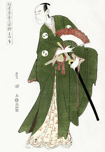 Japanese actor (1795) vintage woodblock | Free Photo Illustration - rawpixel