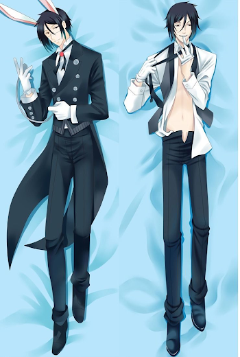 Japanese Anime Black butler sebastian michaelis Hugging Body Male ...