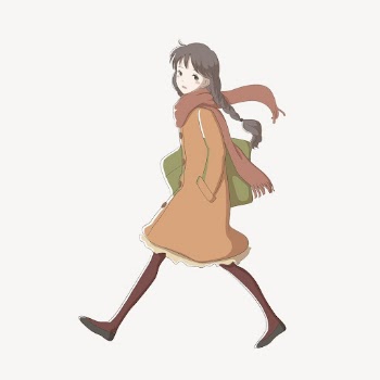 Japanese anime girl drawing, cartoon | Free PSD - rawpixel