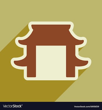 Japanese arch vector image