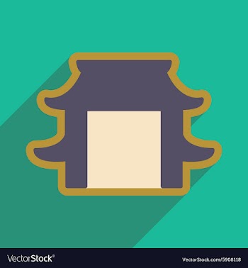 Japanese arch vector image
