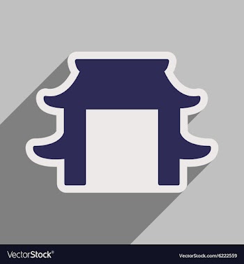 Japanese arch vector image