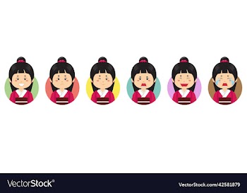 japanese avatar with various expression