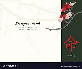 Japanese background vector image
