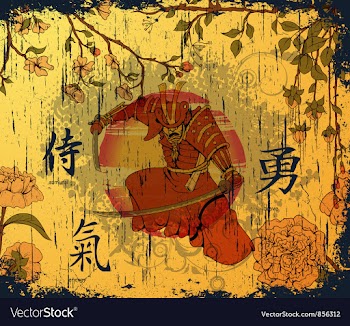 Japanese background vector image