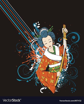 Japanese background vector image