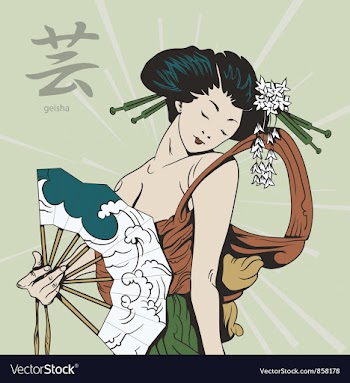 Japanese background vector image