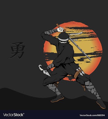 Japanese background vector image