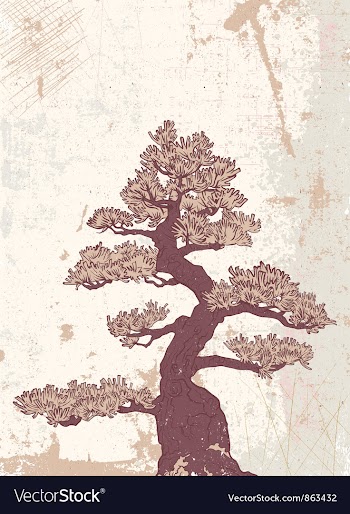 Japanese background vector image