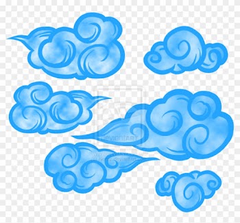 Japanese Cloud Drawings For Kids - Transparent Japanese Clouds Png