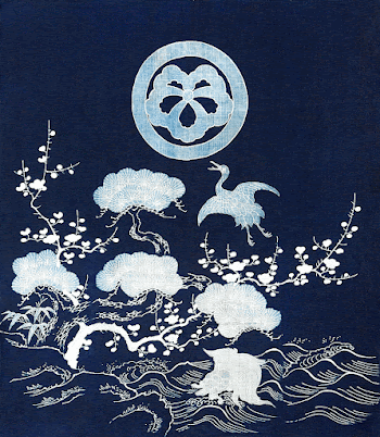 Japanese crane bird, vintage blue | Free Photo Illustration - rawpixel