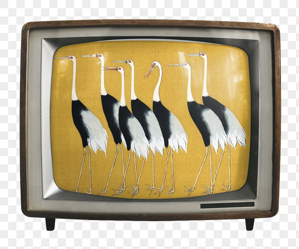 Japanese cranes png sticker, animal | Free PNG - rawpixel