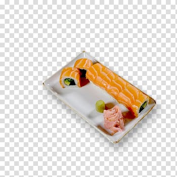 Japanese Cuisine Sushi Asian cuisine California roll Smoked salmon, sushi dishes transparent background PNG clipart