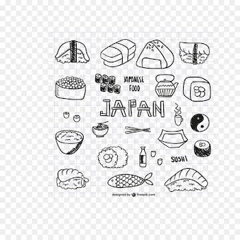Japanese Cuisine Sushi Sashimi Asian cuisine Chinese cuisine - Delicious Japanese food vector material downloaded, 