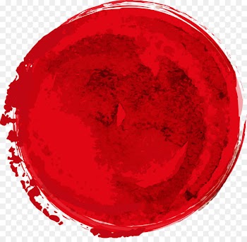 Japanese Cuisine Sushi Tempura Take-out - Vector red ink drops 