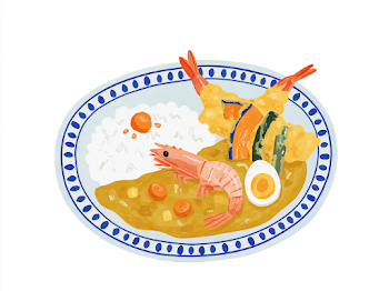 Japanese Curry Rice with Tempura